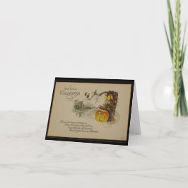 ハロウィンヴィンテージ挨拶状 カード