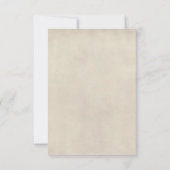 ハロウィンヴィンテージ結婚式 出欠カード (裏面)