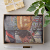 ハロウィンヴィンテージ魔女カボチャパーティー組織 薄葉紙 (ギフト)