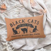 ハロウィンヴィンテージ黒猫 ランバークッション