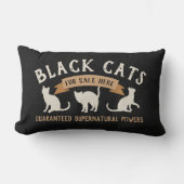 ハロウィンヴィンテージ黒猫 ランバークッション (正面)