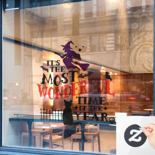 ハロウィン一の素晴らしい時 ウィンドウサイン (カフェ窓)