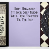 ハロウィン三つ折りカード、バージョン2 三つ折りクリスマスカード (内部中)
