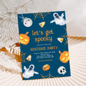 ハロウィン不気味おもしろい衣装パーティー 招待状