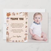 ハロウィン不気味かわいい幽霊写真 サンキューカード (正面)