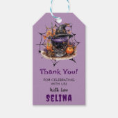 ハロウィン不気味かわいい幽霊誕生日パーティー ギフトタグ (正面)