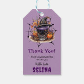 ハロウィン不気味かわいい幽霊誕生日パーティー ギフトタグ (裏面)