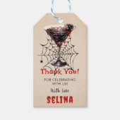 ハロウィン不気味かわいい幽霊誕生日パーティー ギフトタグ (正面)