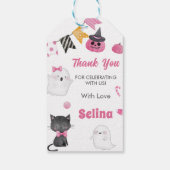 ハロウィン不気味かわいい幽霊誕生日パーティー ギフトタグ (裏面)