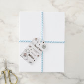 ハロウィン不気味かわいい幽霊誕生日パーティー ギフトタグ (より糸付き)