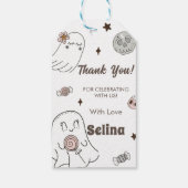 ハロウィン不気味かわいい幽霊誕生日パーティー ギフトタグ (裏面)