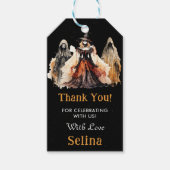 ハロウィン不気味かわいい幽霊誕生日パーティー ギフトタグ (正面)