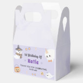 ハロウィン不気味かわいい幽霊誕生日パーティー フェイバーボックス (オープン)