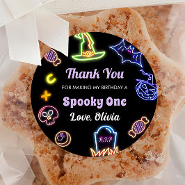 ハロウィン不気味かわいい幽霊誕生日パーティー ラウンドシール