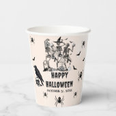 ハロウィン不気味かわいい幽霊誕生日パーティー 紙コップ (裏面)