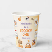 ハロウィン不気味かわいい幽霊誕生日パーティー 紙コップ (裏面)