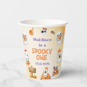 ハロウィン不気味かわいい幽霊誕生日パーティー 紙コップ (正面)