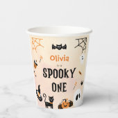 ハロウィン不気味かわいい幽霊誕生日パーティー 紙コップ (裏面)