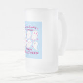 ハロウィン不気味が大好き… フロストグラスビールジョッキ (正面右)