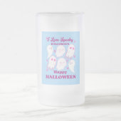 ハロウィン不気味が大好き… フロストグラスビールジョッキ (中央)