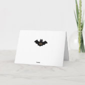 ハロウィン不気味こうもりの挨拶 カード (裏面)