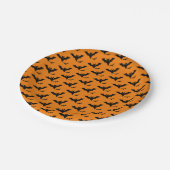 ハロウィン不気味こうもりパーティー ペーパープレート (アングル)