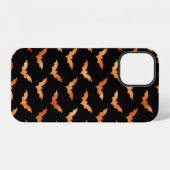 ハロウィン不気味こうもり装飾パターン iPhoneケース (裏面横)