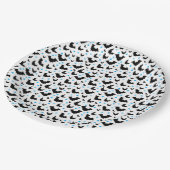 ハロウィン不気味こうもり設計紙プレート ペーパープレート (アングル)