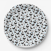 ハロウィン不気味こうもり設計紙プレート ペーパープレート (正面)