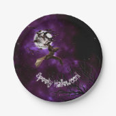 ハロウィン不気味こうもり&フルムーンパーティー ペーパープレート (正面)