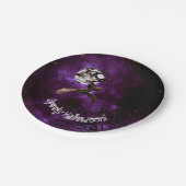 ハロウィン不気味こうもり&フルムーンパーティー ペーパープレート (アングル)