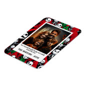 ハロウィン不気味とクリスマス写真はがき マグネット (左側)