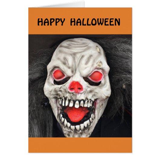 ハロウィン不気味なカード (正面)