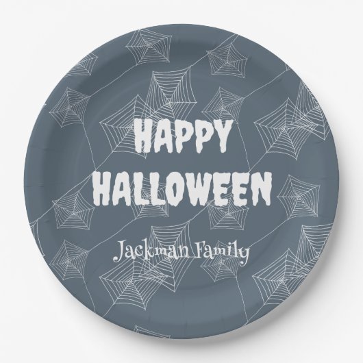 ハロウィン不気味のカスタマイズ ペーパープレート (正面)
