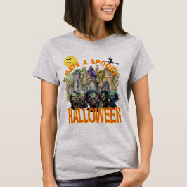 ハロウィン不気味のクラシックTシャツを着る Tシャツ