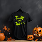 ハロウィン不気味のトリックまたは治療 Tシャツ