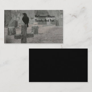 ハロウィン不気味のブラックバード 名刺