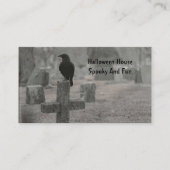 ハロウィン不気味のブラックバード 名刺 (正面)