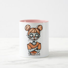 ハロウィン不気味の人形 マグカップ