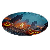 ハロウィン不気味の儀式デザイン カッティングボード (角)