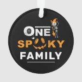 ハロウィン不気味の合う家族の衣装 オーナメント (裏面)