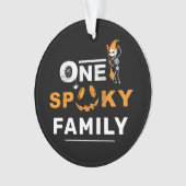 ハロウィン不気味の合う家族の衣装 オーナメント (正面)