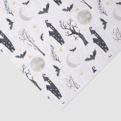 ハロウィン不気味の城木のこうもりムーン 薄葉紙 (詳細)