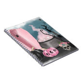 ハロウィン不気味の墓場とクモの巣プラン ノートブック (右側)