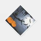 ハロウィン不気味の夜景 スタンダードランチョンナプキン (角)