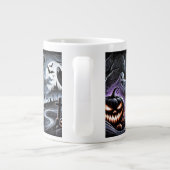 ハロウィン不気味の夜:パンプキ幽霊のよく出るンと幽霊 ジャンボコーヒーマグカップ (裏面)