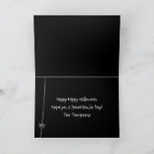 ハロウィン不気味の怖い可愛いクモの巣 カード (内部)