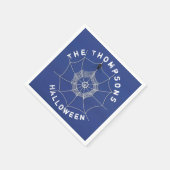 ハロウィン不気味の怖い可愛いクモの巣 スタンダードカクテルナプキン (角)