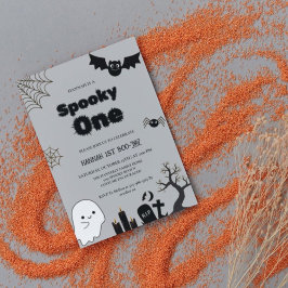 ハロウィン不気味の最初の誕生日パーティー 招待状