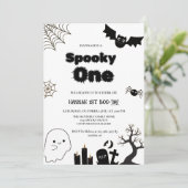 ハロウィン不気味の最初の誕生日パーティー 招待状 (スタンド正面)